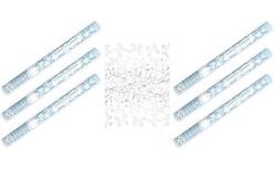 Wedding Confetti 60 cm 6 pcs WHITE BUTTERFLIES