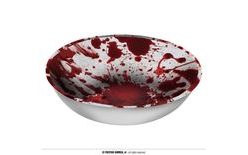 Plastic Bowl with Bloody Prints - Halloween - 27 cm