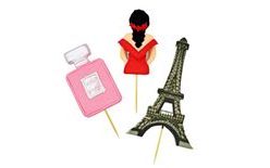 Sugar Cake Decoration Parisian – Red
