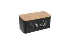 Tea Storage Canister BLACK 20.3x10.3x9 cm