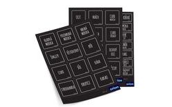 Black Labels for Jars and Canisters
