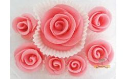 Tortová sada ruží – ružové (ružová farba)