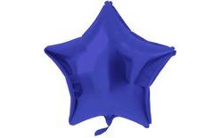 Balón foliový hvězda - námořnická modrá - 48 cm