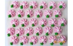 Cukrové ozdoby – kvety na platíčku 35