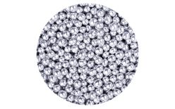 Sugar balls soft filled with milk chocolate - silver 5 mm - 200 g