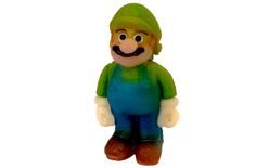 Plumber figure - marzipan cake figure - green