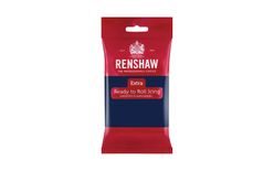 Sötét kék bevonó anyag - hengerelt fondant Navy Blue Renshaw 250 g