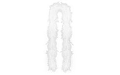 Boa white with feathers 180 cm
