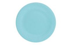 Light Blue Paper Plates 18 cm - 6 pcs