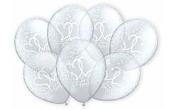 Priehľadné balóniky na svadobné dekorácie - 7 ks