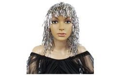 Silver Foil Wig