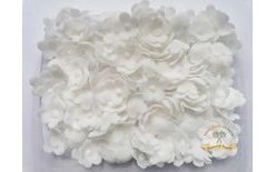 Modelované kvietky biele 20 g