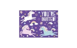 Unicorn Invitations - Unicorn, 8 pcs