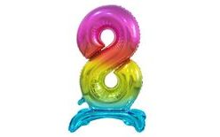 Léggömb fólia számok DUH alapon, 74 cm - 8