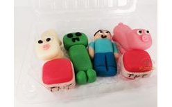 Modelované pixelové postavičky sada 6ks