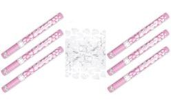 Wedding Confetti 60 cm 6 pcs WHITE HEART