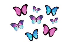 Amazon butterflies - edible paper decoration
