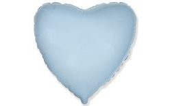Balloon foil 45 cm Heart light blue