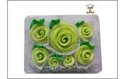 Dortová sada růží - pistáciové pistáciové