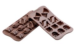 Silicone chocolate moulds on a sheet - Fashion