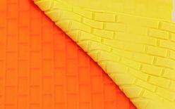 Impression mat brick wall