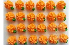 Cukrové ozdoby – kvety na platíčku 14 (24 ks)