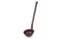Brown Enamel Ladle 8 cm