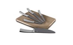 Sada nožov s nepřilnavým povrchom a prkénkom 6 ks Aspen Collection