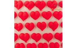 Red Sugar Heart Decorations