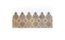 Cukrová krajka na dort – zlatá - šířka 8 cm