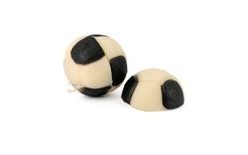 Nyomott fél focilabda cukordísz