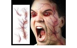 Temporary Face Tattoo - Veins - Halloween - 3 pcs