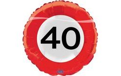 Balloon foil traffic sign 40, 43 cm