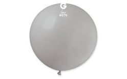 Balón z latexu 80 cm - Pastelovo šedý 1 ks