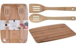 Bamboo Cutting and Serving Board Set - 3 Pieces