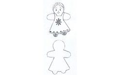 Vystrihovačka - Mini bábika