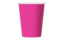 Poharak sötét rózsaszínű 250 ml - 6 db