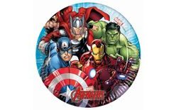 Papierové taniere AVENGERS, 20 cm, 8 ks