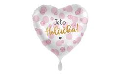 Fólia lufi - Kislány - szív - 43 cm