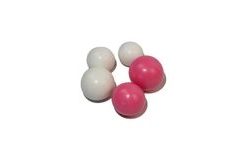 Pink and White Gelatine Balls