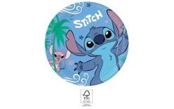 Papierové taniere Stitch a Angel - 23 cm - 8 ks