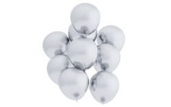 Balonek D5 chromový dekoračný strieborný