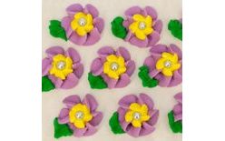 Cukrové dekorácie – veľké kvety na platíčku 13