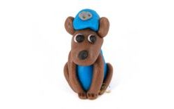 Příležitostná postavička - psí parta modrý