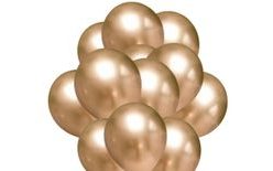 Balónky chromové zlaté 20 ks 30 cm