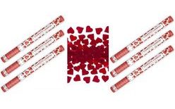 Wedding Confetti 60 cm 6 pcs RED HEART