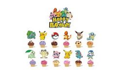 Zápich do dortu a muffinů 13ks Pokémon