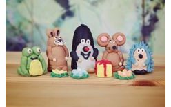 Súprava cukrových dekorácií – Krtko a priatelia