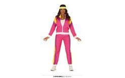 Retro Tracksuit Costume - Women's 80s Training Set - Size L (42-44)