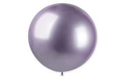 Chromált ballon 80 cm - fényes lila 1 db